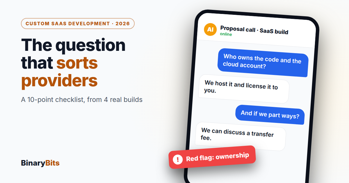 Custom SaaS Development Services: How to Choose a Provider in 2026